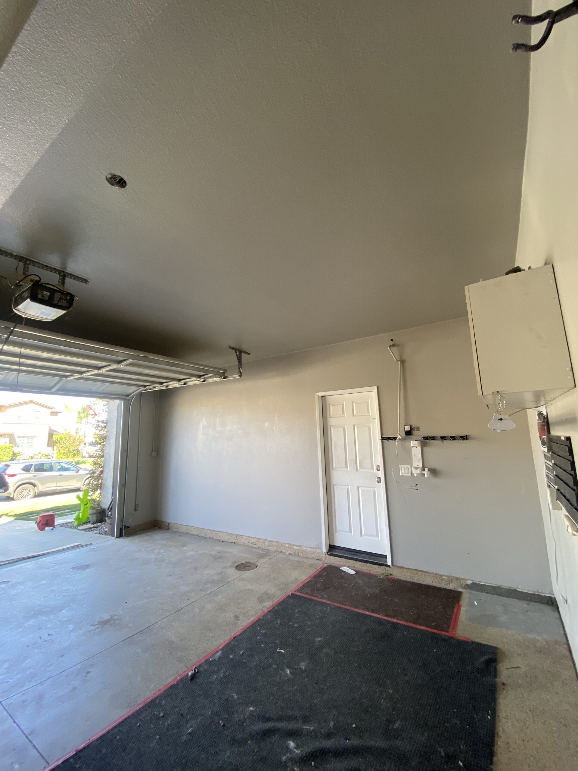 Garage ceiling drywall repair after in Menifee ca