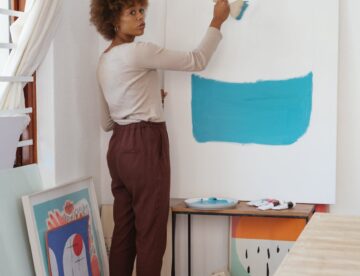 photo of woman painting