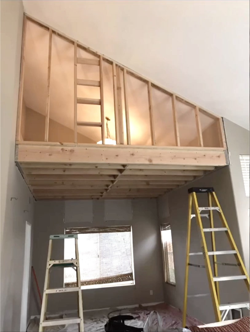 attic creation storage space