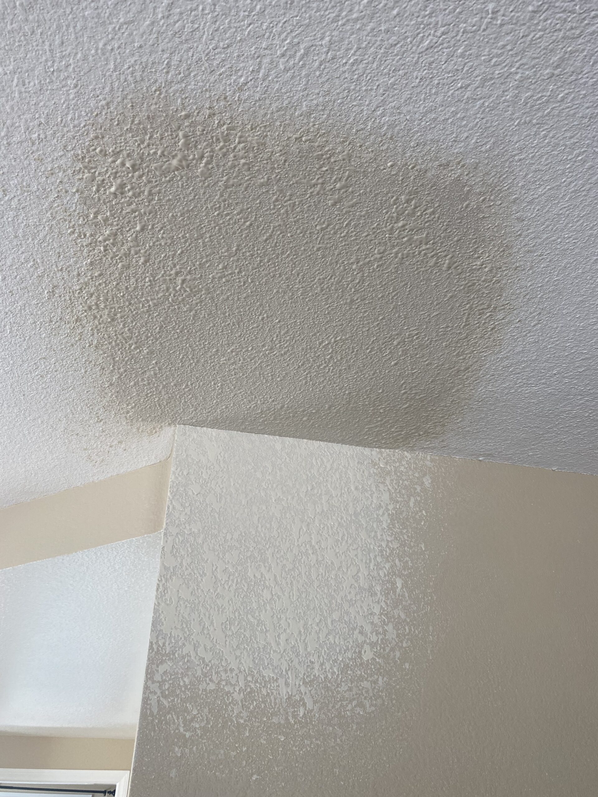 Ceiling drywall repair after