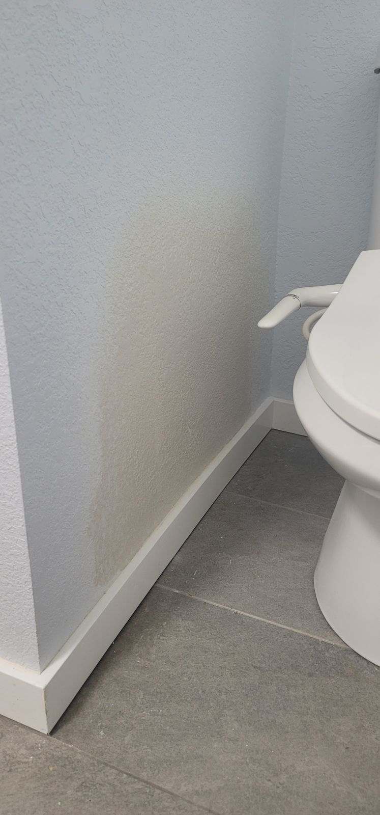 Bathroom drywall repair after