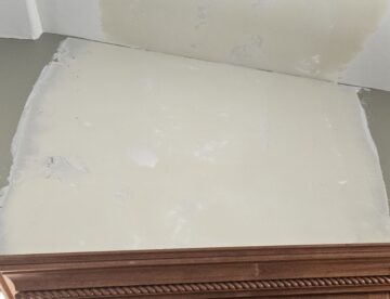 Smooth drywall texture on ceiling after