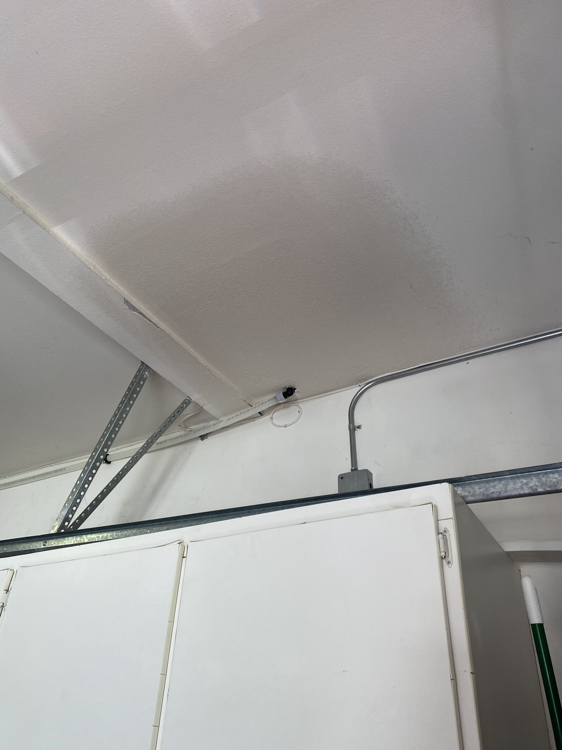 Garage ceiling repair after repiping after