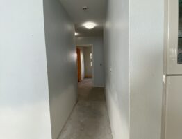 Hallway drywall repair after