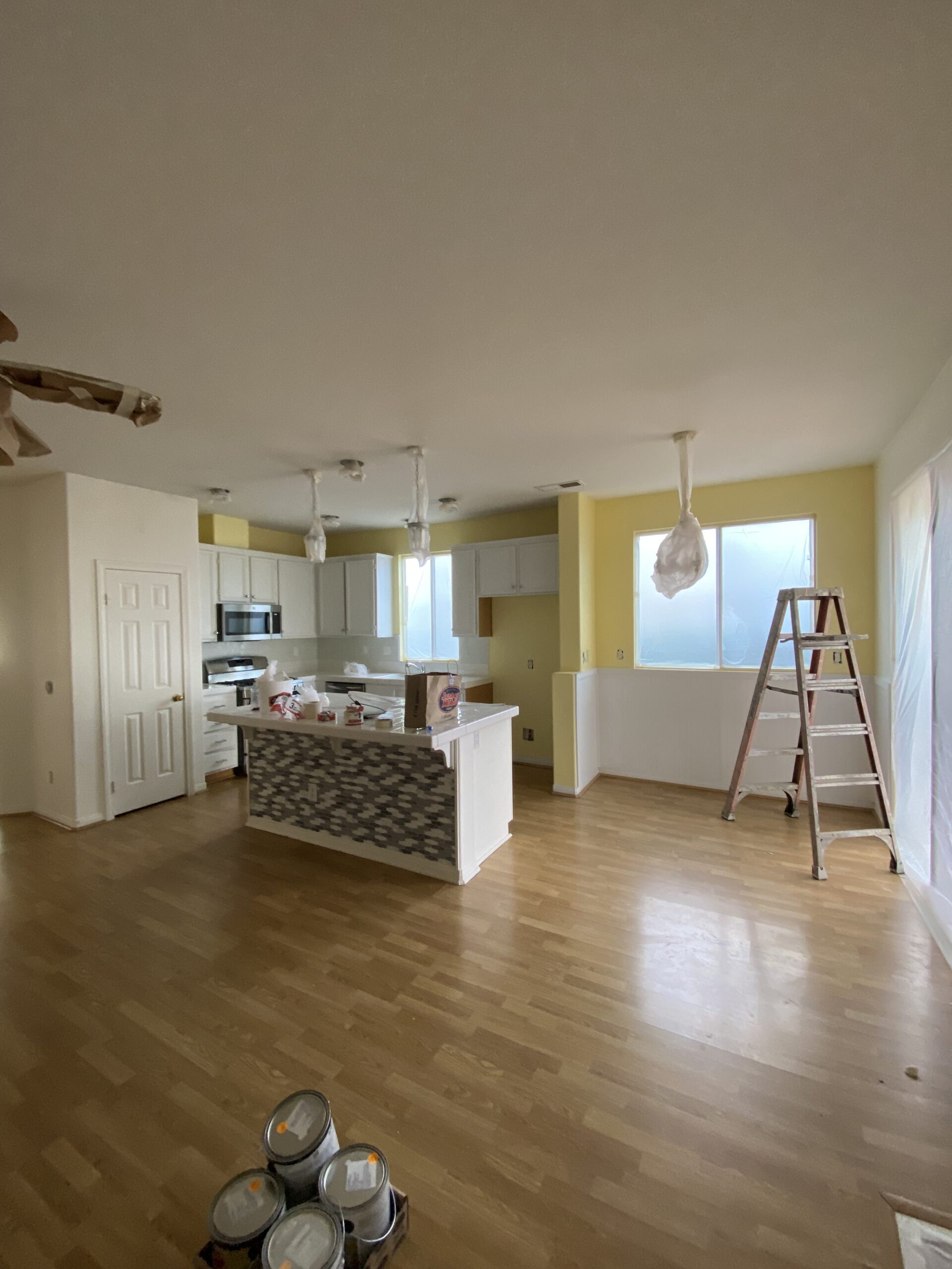 Updating kitchen cabinet paint before