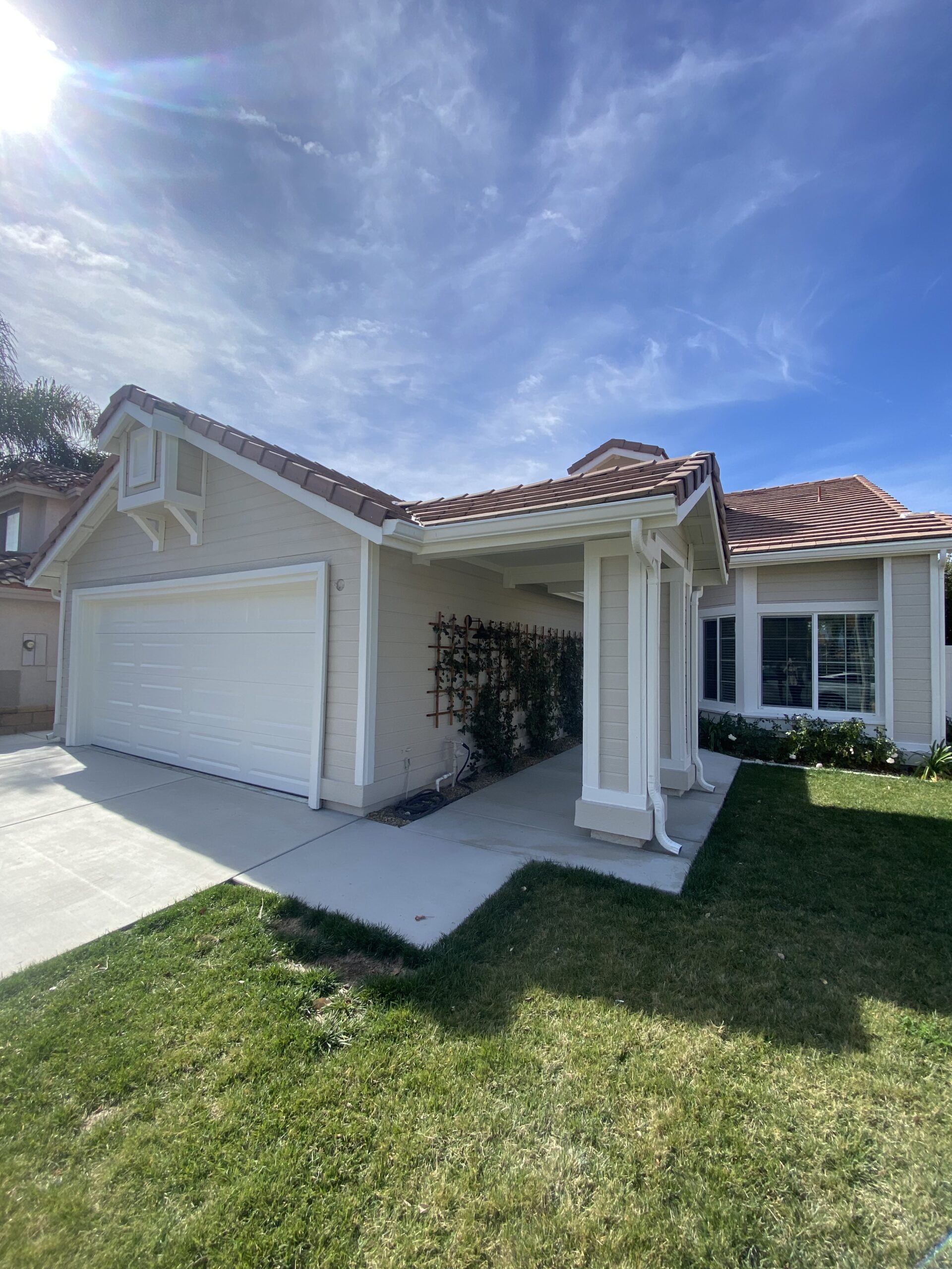 Exterior house paint in Menifee ca after