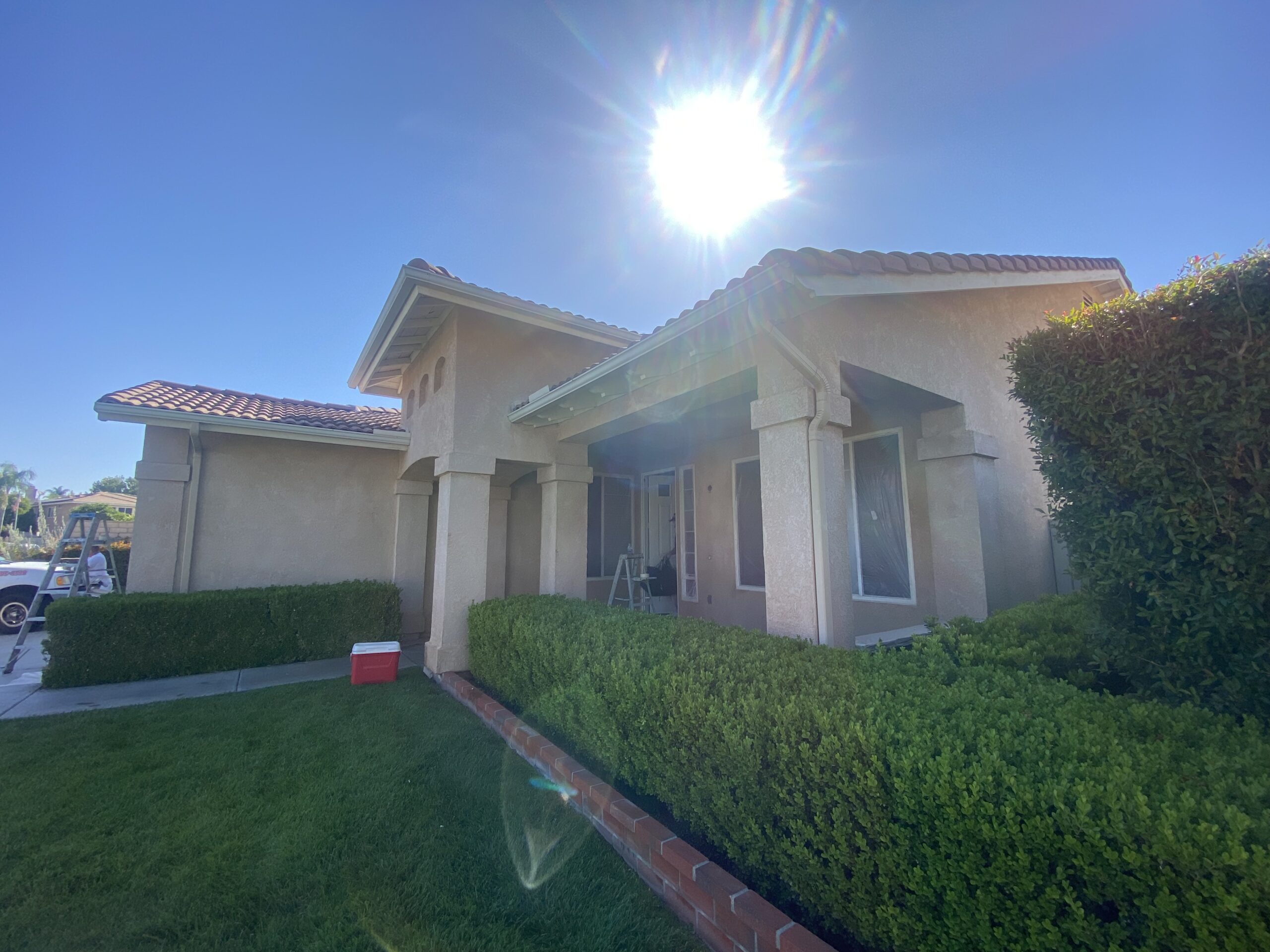 Exterior house painting before