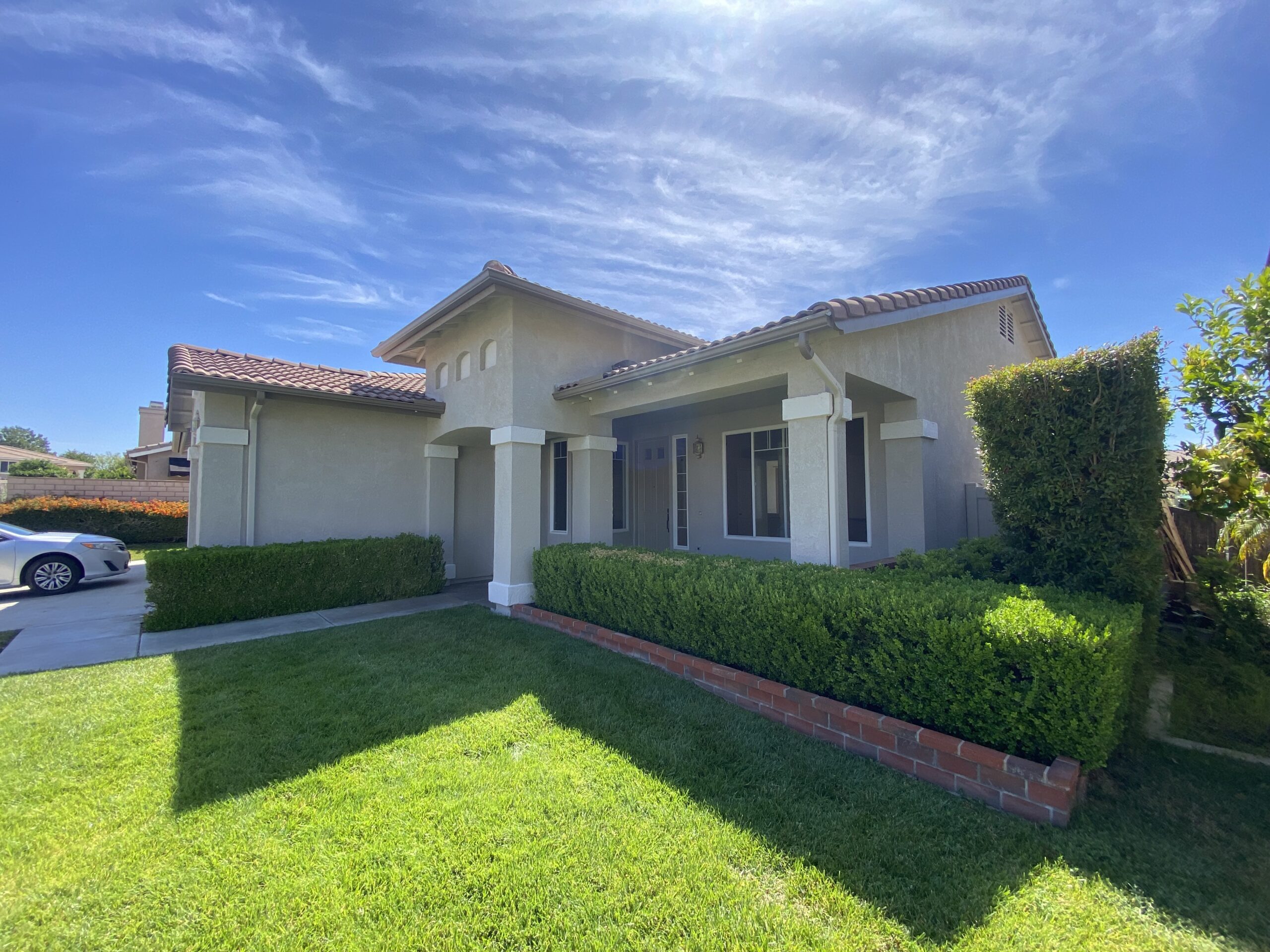 Exterior house painting after