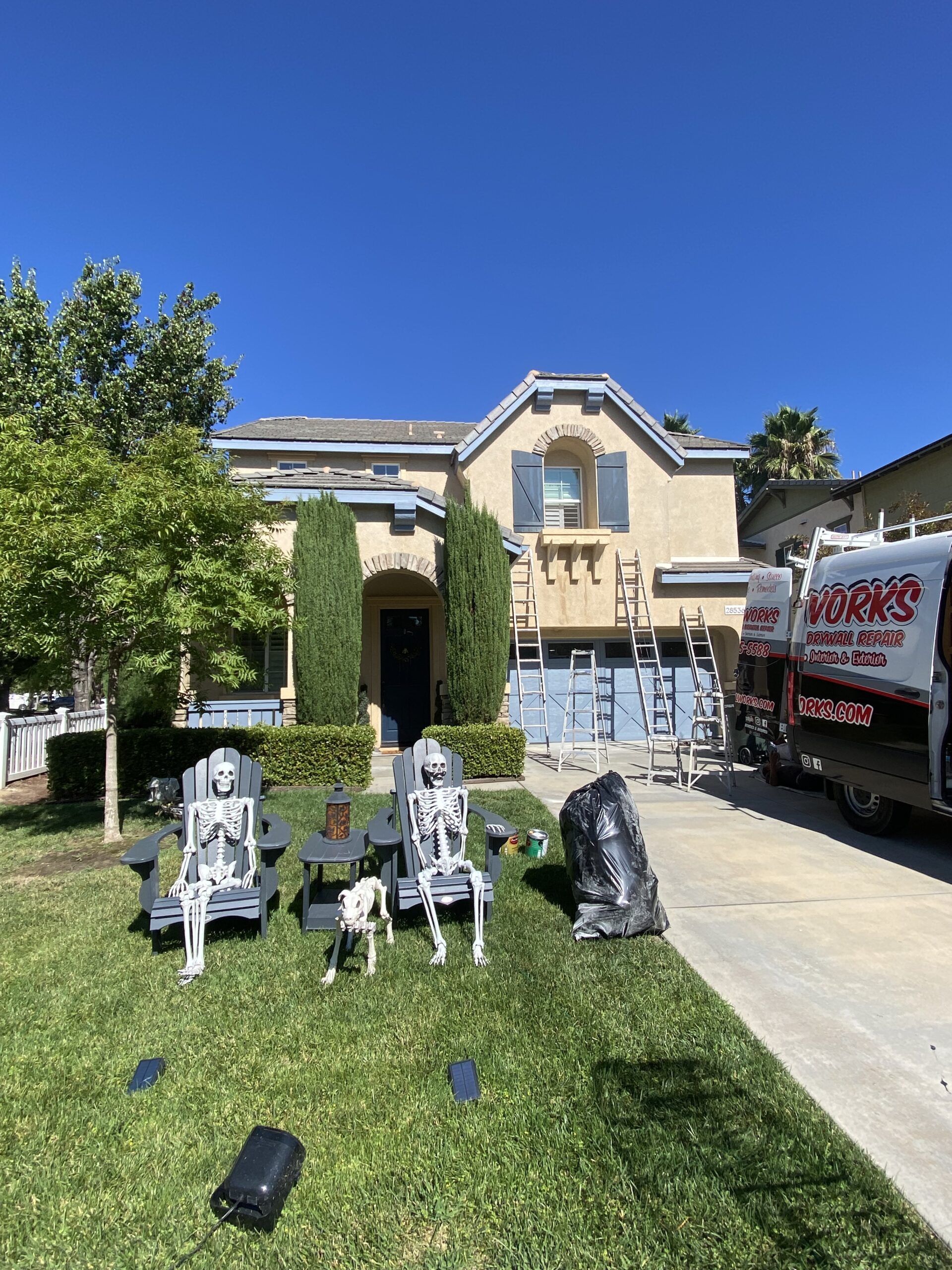 Exterior house paint refresh Temecula ca before
