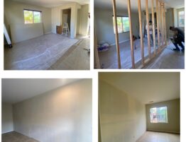Before and after pictures of a room addition in Murrieta ca