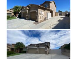 Exterior home painting in murrieta ca before and after