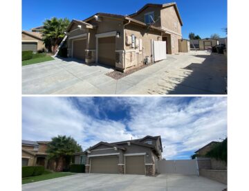 Exterior home painting in murrieta ca before and after
